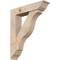 Ekena Millwork Funston Traditional Smooth Bracket w/ Offset Brace, Douglas Fir, 7 1/2"W x 34"D x 40"H BKT0806X34X40FST01SDF - alternate 1